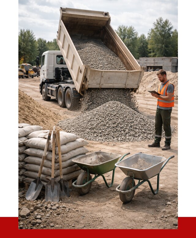 Доставка нерудных материалов в Кирово-чепецке от 1305 руб. | ПРОНЕРУДКрв