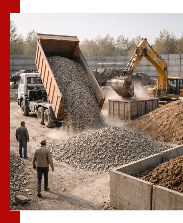 Доставка нерудных материалов с погрузкой и разгрузкой в Кирово-чепецке