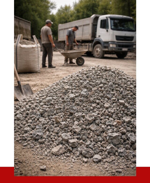 Гранитный щебень фракция 20-40 в Кирово-чепецке от 3480 руб. ПРОНЕРУДКрв