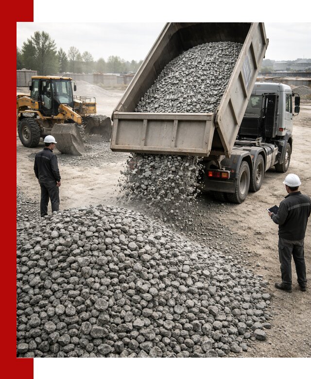 Доставка гранитного щебня фракции 20-40 в Кирово-чепецке