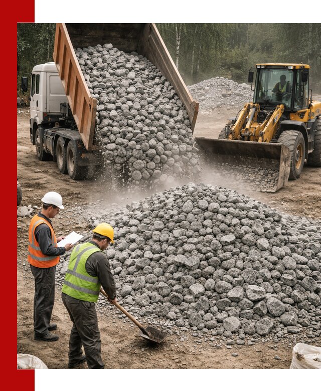 Гранитный щебень фракция 70-150 доставка в Кирово-чепецке