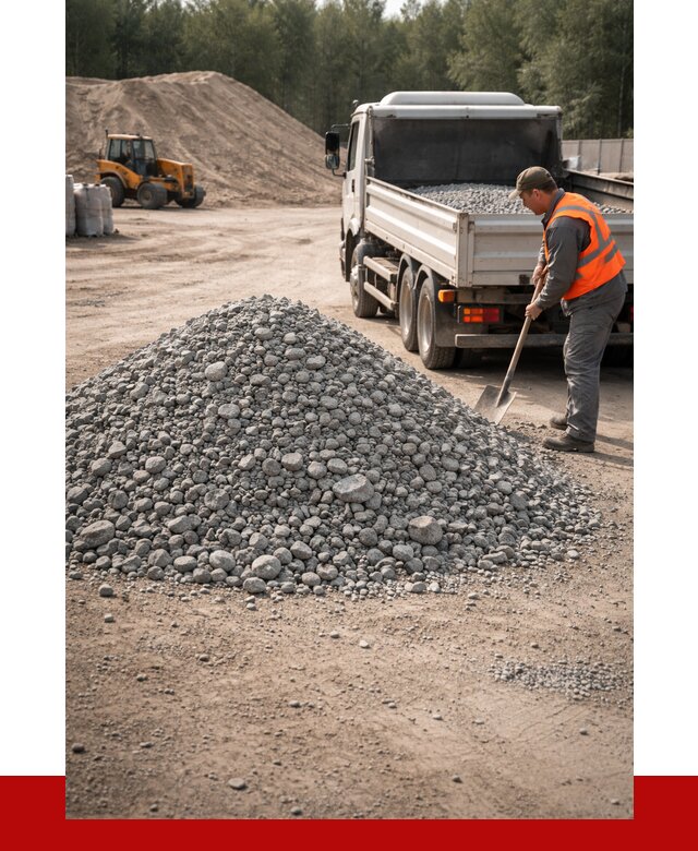 Гравийный щебень фракция 5-10 в Кирово-чепецке от 2392 р. | ПРОНЕРУДКрв