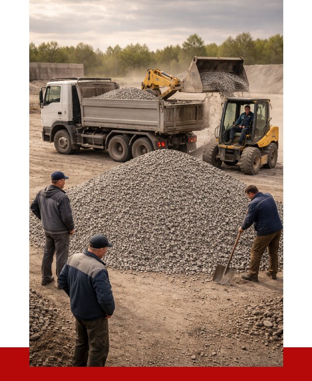 Гравийный щебень фракция 5-20 в Кирово-чепецке от 2610 р. ПРОНЕРУДКрв