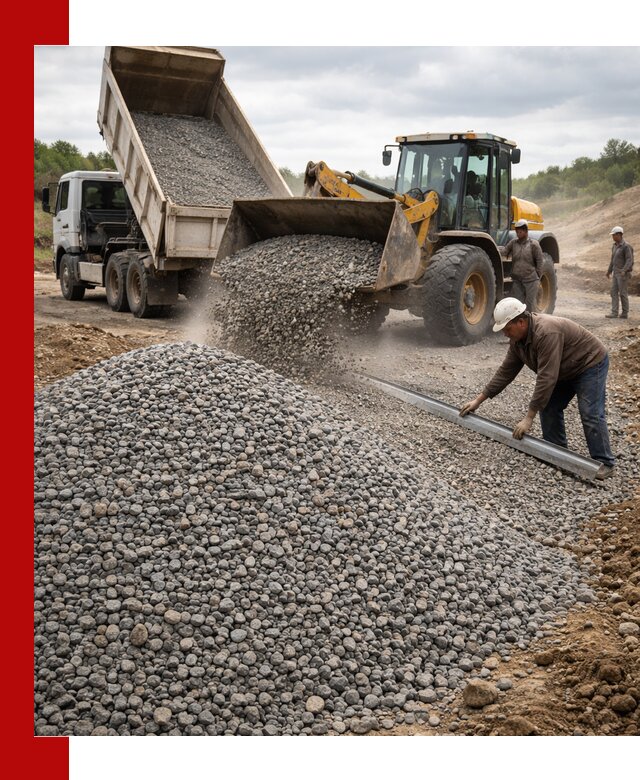 Гравийный щебень фракция 5-20 с доставкой в Кирово-чепецке