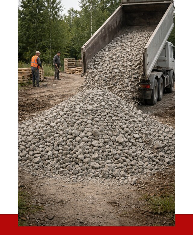 гравийный щебень фракция 70-120 в Кирово-чепецке от 2664 р. ПРОНЕРУДКрв