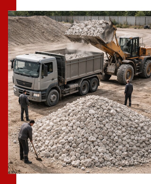 Известняковый щебень фракция 70–150 с доставкой в Кирово-чепецке