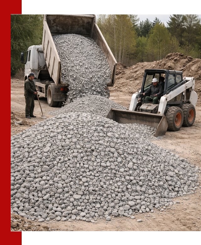 Доставка доломитового щебня в Кирово-чепецке напрямую от карьера