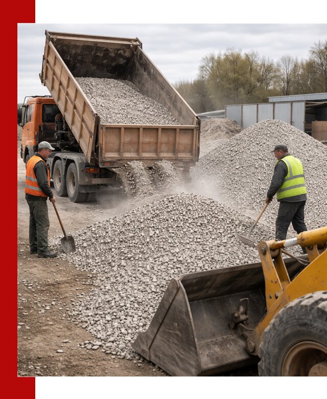 Доломитовый щебень фракции 5-20 с доставкой в Кирово-чепецке