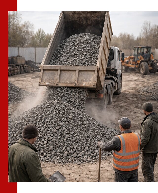 Доставка шлакового щебня в удобные сроки по выгодной цене в Кирово-чепецке