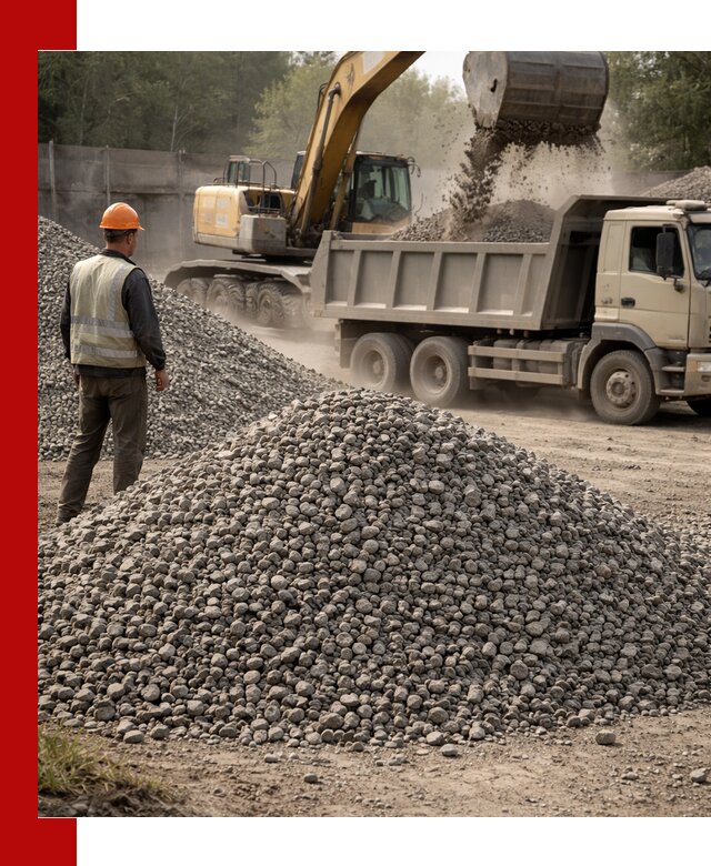 Шлаковый щебень фракция 5-20 с доставкой в Кирово-чепецке