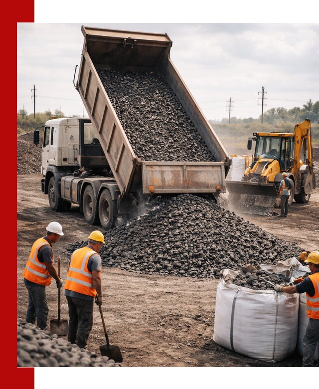 Шлаковый щебень фракция 40-70 с доставкой в Кирово-чепецке