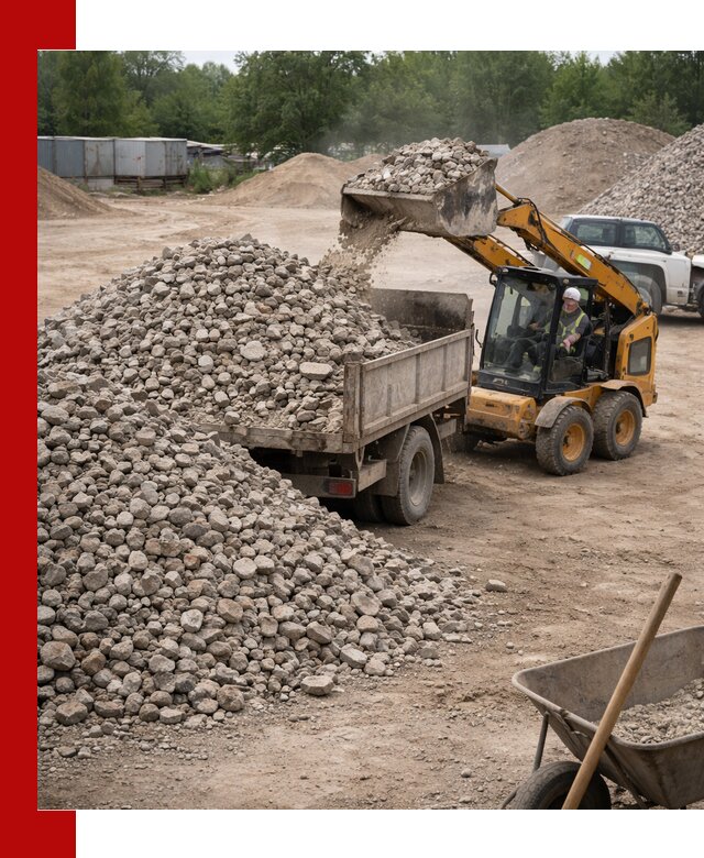 Доставка вторичного щебня в Кирово-чепецке для строительных работ