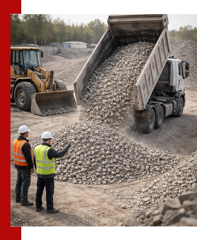 Вторичный щебень фракция 40–70 доставка в Кирово-чепецке