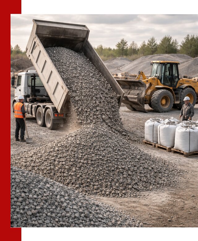 Бетонный щебень фракция 5–20 с доставкой в Кирово-чепецке