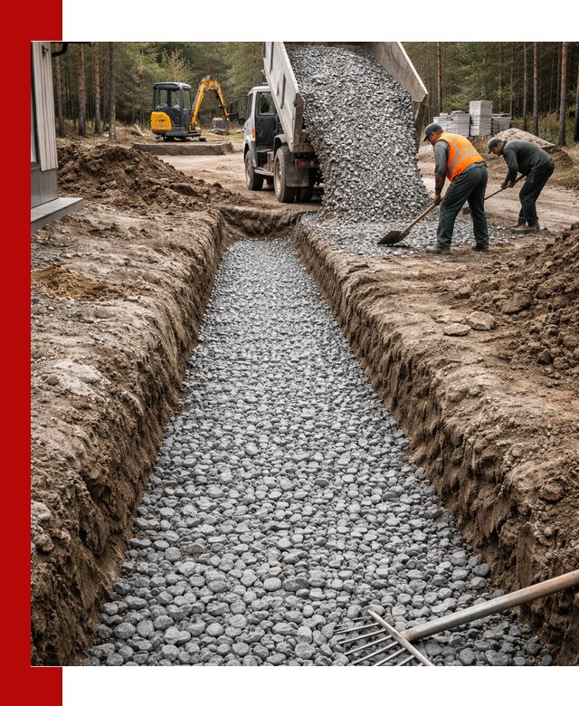 Щебень для дренажа с доставкой в Кирово-чепецке высокого качества