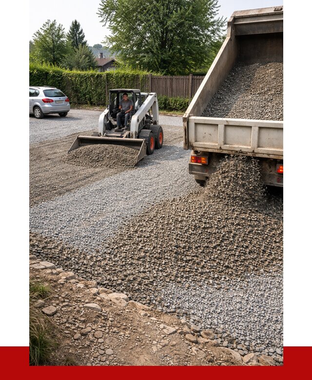 Щебень для парковки в Кирово-чепецке с доставкой от 1305 р.| ПРОНЕРУДКрв