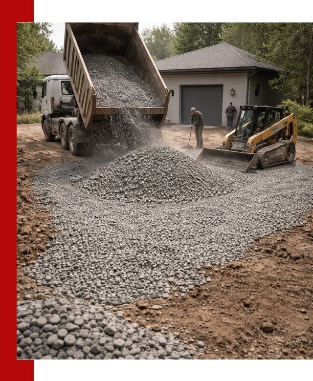 Щебень для парковки в Кирово-чепецке: доставка и укладка качественного материала