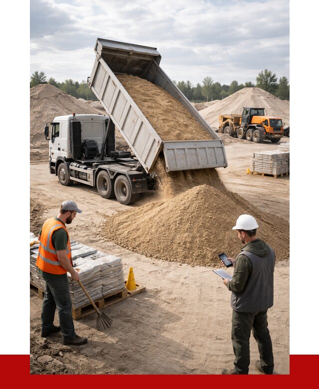 Карьерный песок с доставкой в Кирово-чепецке от 3915 р. ПРОНЕРУДКрв