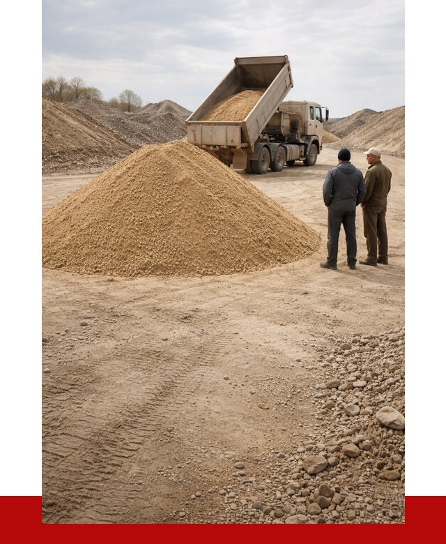 Карьерный песок крупнозернистый в Кирово-чепецке от 9243 р | ПРОНЕРУДКрв