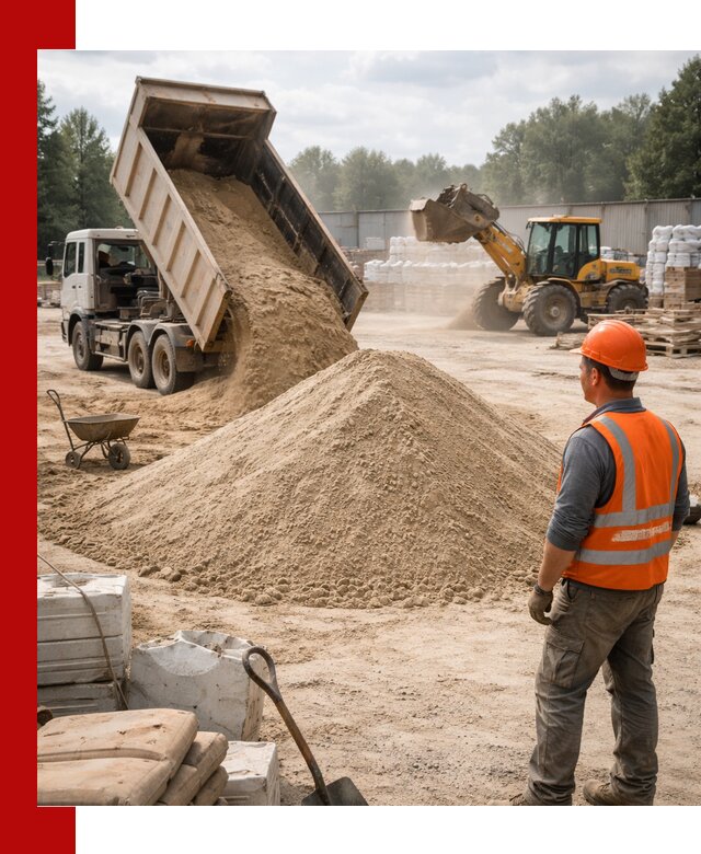 Доставка строительного песка с самосвалом в Кирове-Чепецке