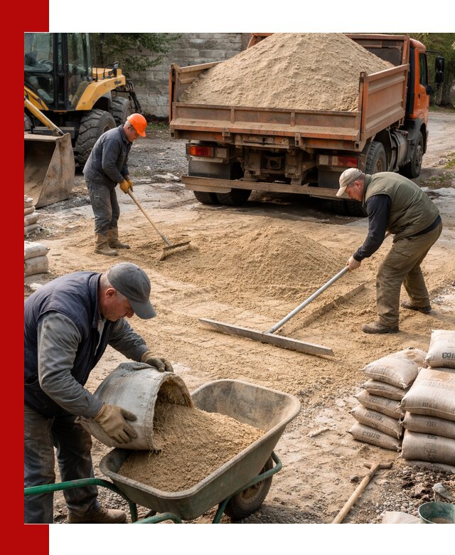 Поставка песка для стяжки в Кирово-чепецке с быстрой доставкой