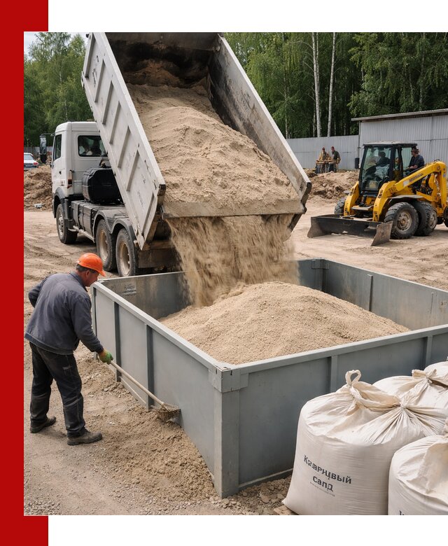 Кварцевый песок для фильтра в Кирово-чепецке — доставка и качество