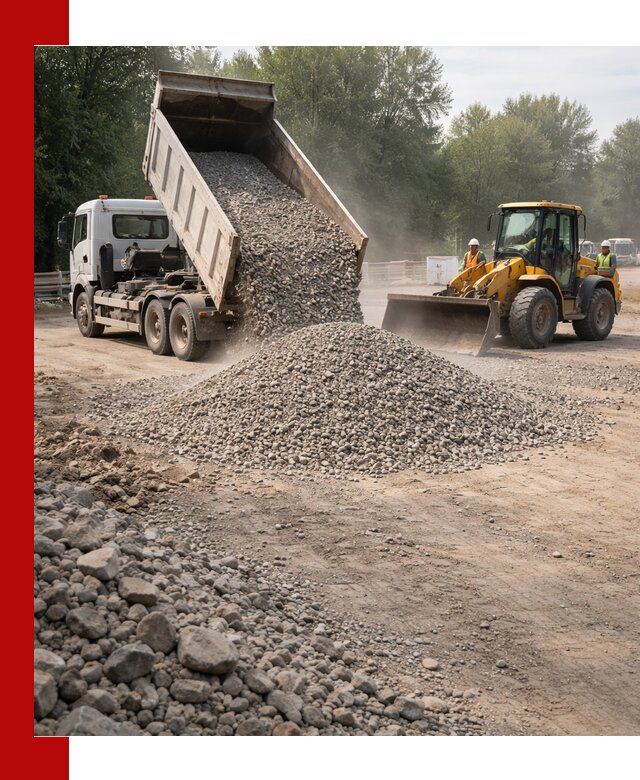 Гравий фракция 5–20 доставка в Кирово-чепецке оптом и в розницу