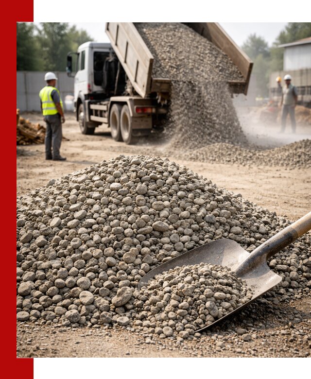 Доставка гравия фракции 20-40 в Кирово-чепецке с самосвалами