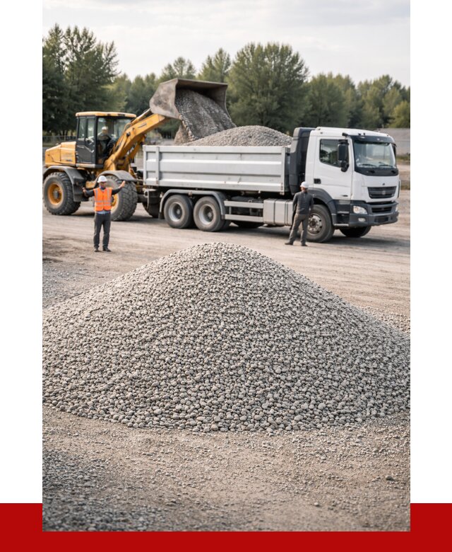 Купить мытый гравий в Кирово-чепецке от 3806 р, доставка ПРОНЕРУДКрв