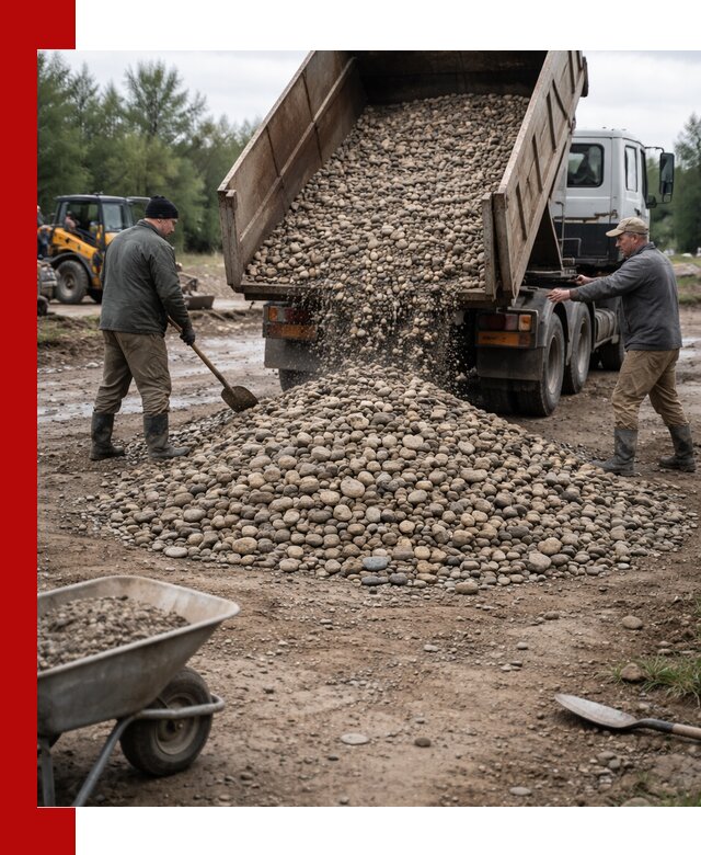 Доставка гальки речной оптом и в розницу в Кирово-чепецке