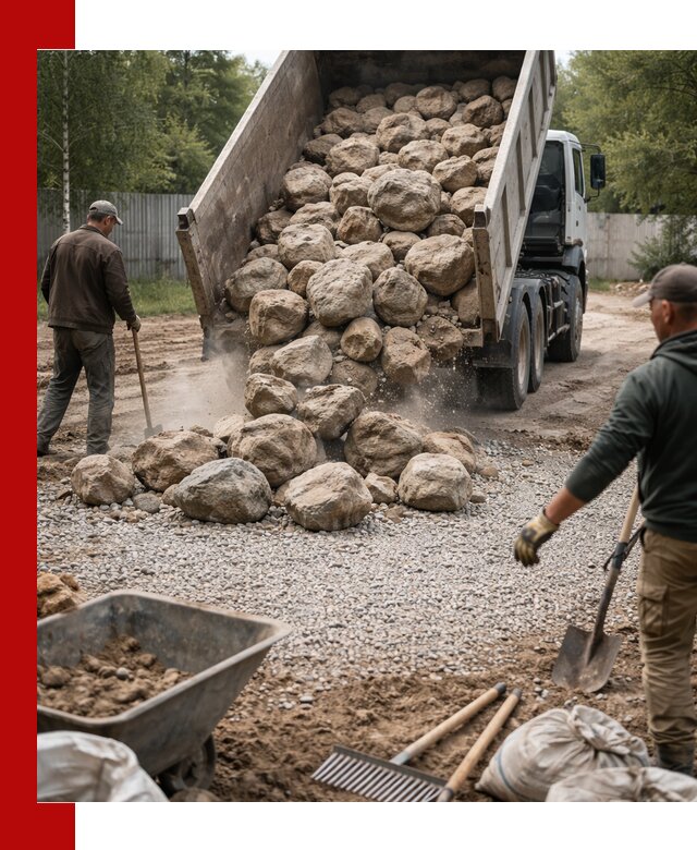 Доставка и укладка булыжника в Кирово-чепецке