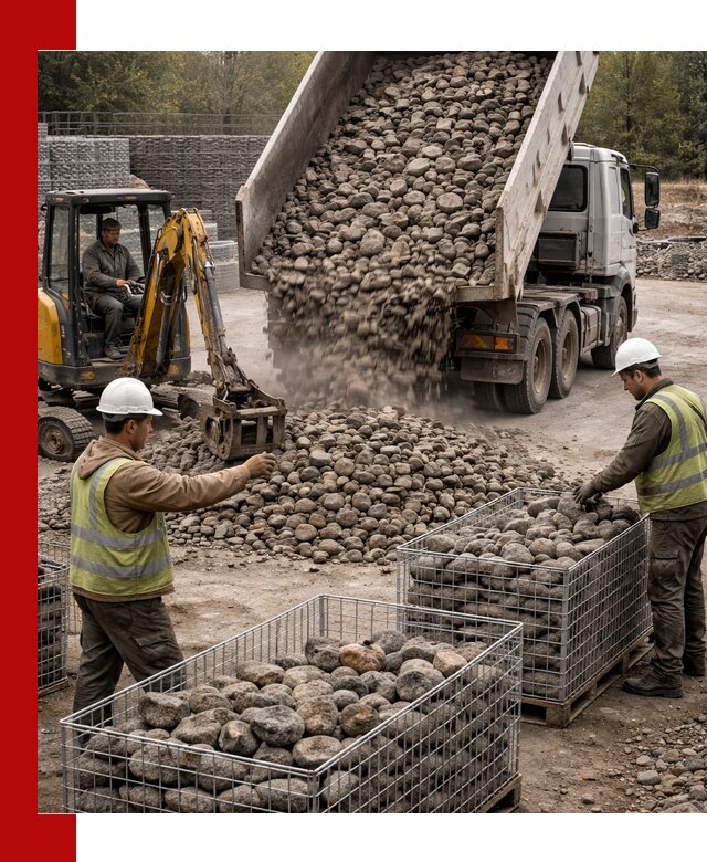 Камень для габионов фракция 100–201 в Кирово-чепецке