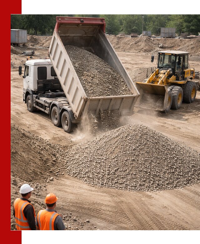Щебень с песком (ЩГПС С2) с доставкой в Кирово-чепецке