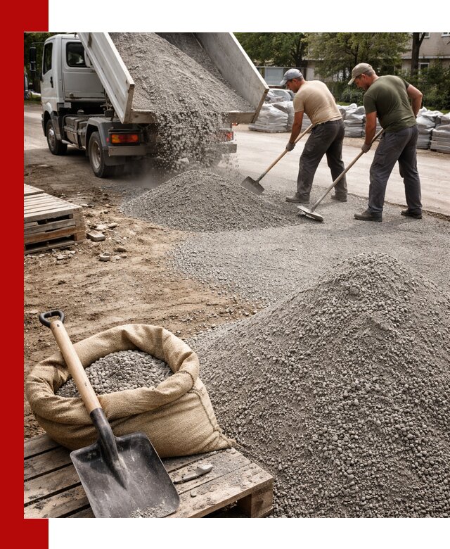 Отсев для тротуарной плитки в Кирово-чепецке — доставка и укладка