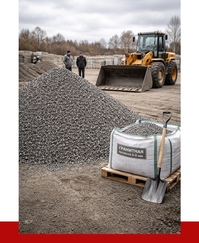 Купить гранитную крошку в Кирово-чепецке от 5220 р. с доставкой | ПРОНЕРУДКрв