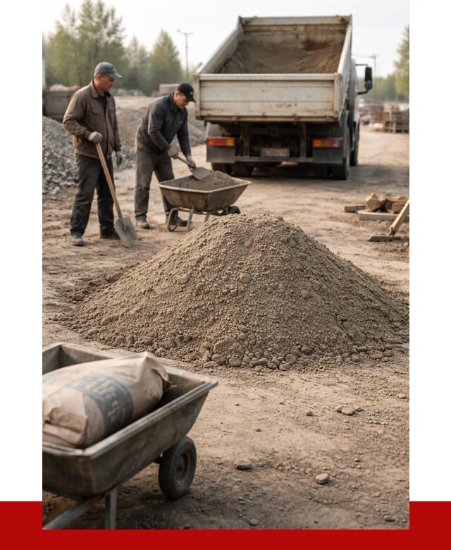 Цементно-песчаная смесь М150 в Кирово-чепецке от 5111 р. | ПРОНЕРУДКрв