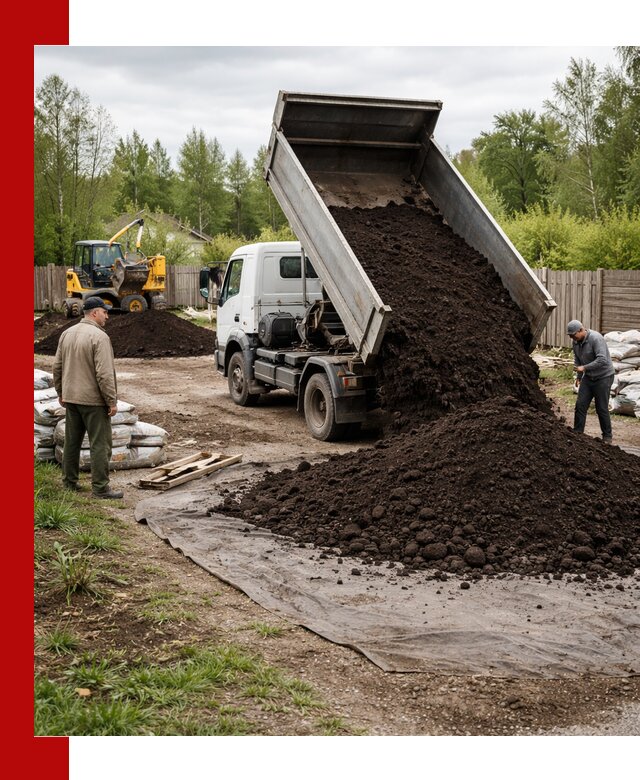 Доставка качественного почвогрунта в Кирово-чепецке оптом и в розницу