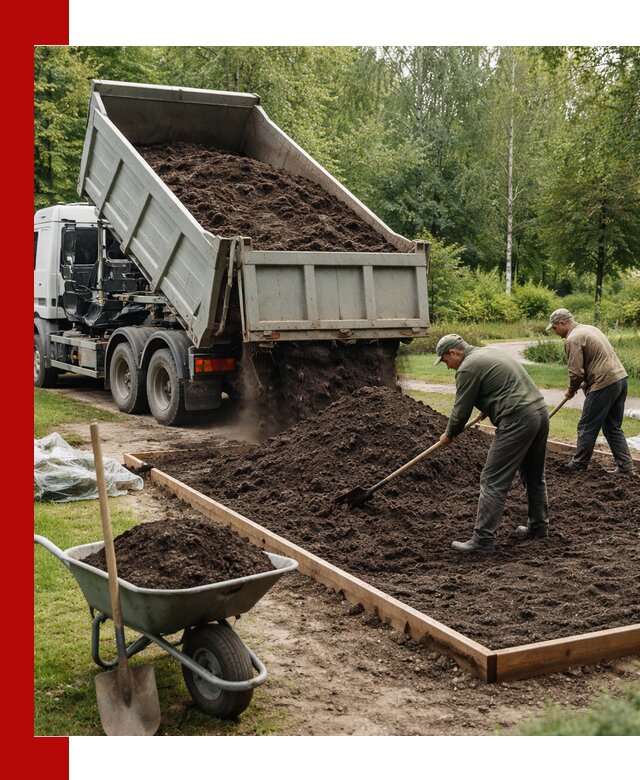 Доставка грунта для озеленения и благоустройства в Кирово-чепецке