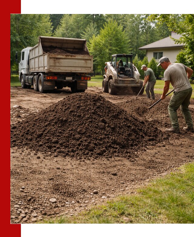 Доставка и укладка грунта для газона в Кирово-чепецке