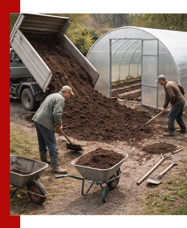 Грунт для теплицы с доставкой в Кирово-чепецке — плодородный субстрат под растения