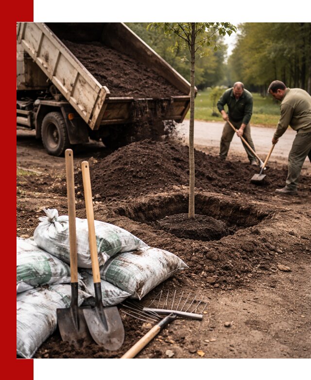 Грунт для посадки деревьев в Кирово-чепецке — доставка и подготовка почвы