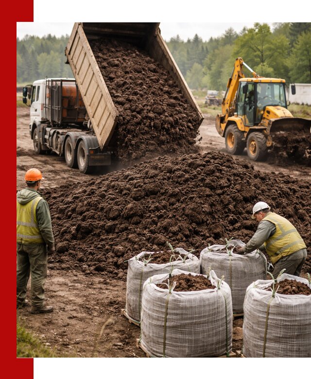 Доставка нейтрального торфа в Кирово-чепецке оптом и в розницу
