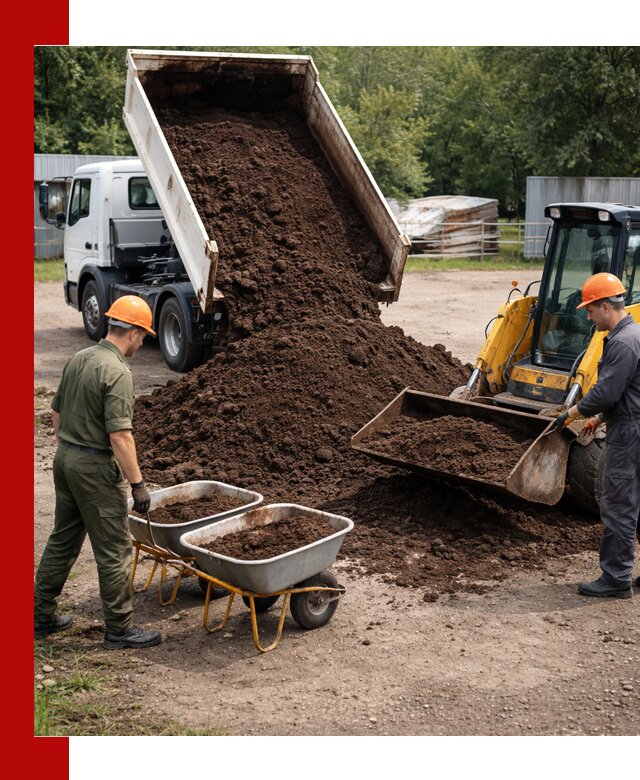 Доставка торфо-земляной смеси в Кирово-чепецке для огорода и ландшафта