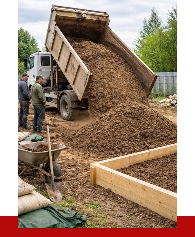 Торфо песчаная смесь в Кирово-чепецке с доставкой от 2012 р. | ПРОНЕРУДКрв