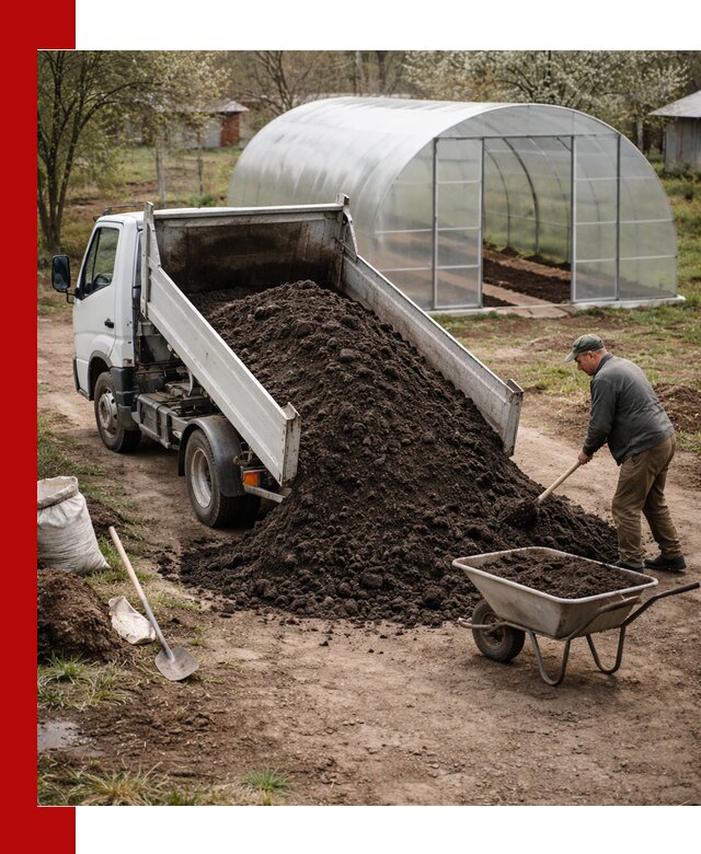 Чернозем для теплицы с доставкой в Кирово-чепецке