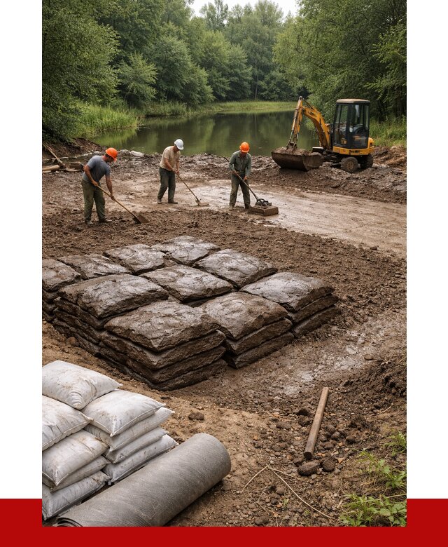 Купить глину для пруда в Кирово-чепецке от 4893 р. с доставкой | ПРОНЕРУДКрв