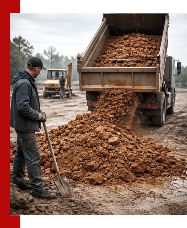 Глина для засыпки в Кирово-чепецке с доставкой самосвалами