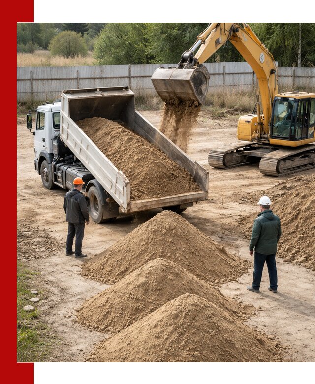 Доставка супеси вагонными и автопартиями в Кирово-чепецке