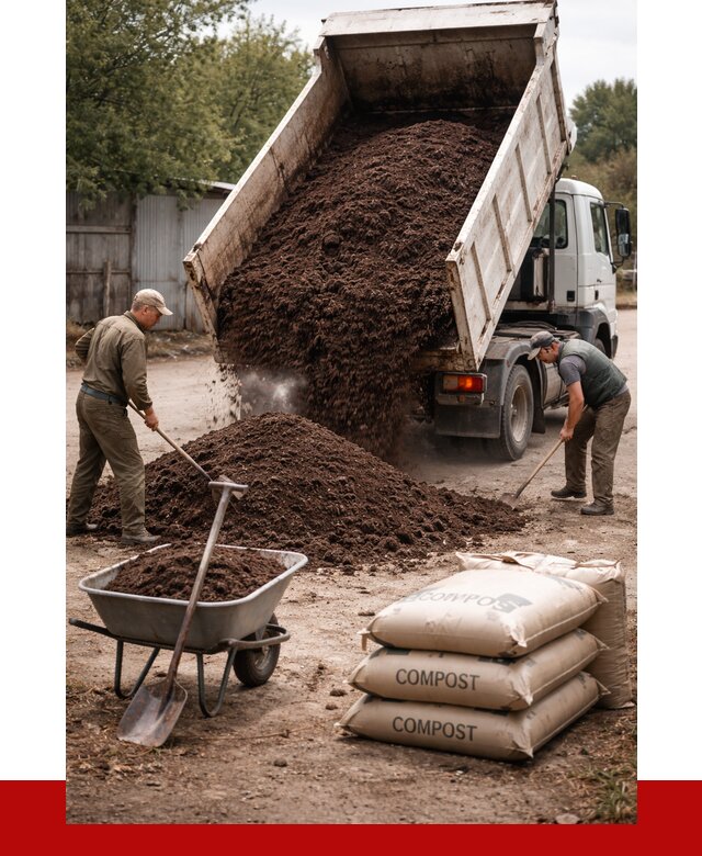 Купить компост в Кирово-чепецке от 4567 р. за куб с доставкой | ПРОНЕРУДКрв