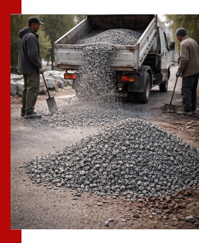 Гранитная крошка для посыпки дорог и тротуаров в Кирово-чепецке